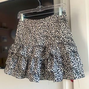 B&W CHEETAH SKIRT